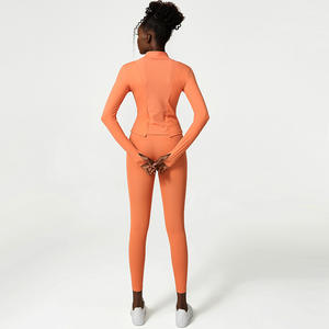 Alta calidad cintura elástica Spandex Nylon High Rise Leggings para mujeres gimnasio - Product Image 4