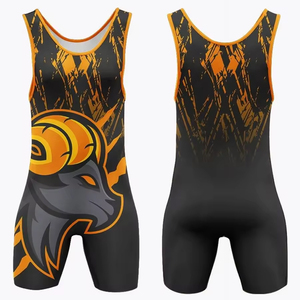 Sublimation Customized Wrestling Singlets & Uniforms Premium Quality Breathable Spandex/Polyester V-neck Tank <b>Tops</b> for Women - Product Image 3