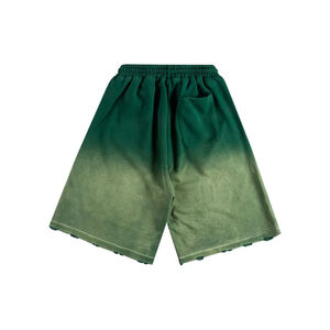 Shorts de fitness pour hommes de haute qualité lavés à l'acide Logo personnalisé en gros en détresse 100% coton pantalon de jogging d'été poches solides - Product Image 2