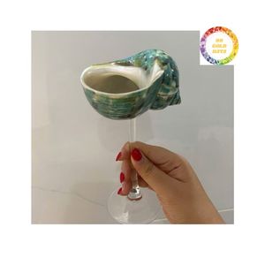 Gobelet en verre de coquillage de boisson de barre côtière pour des détaillants - Product Image 1