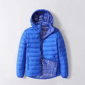 Parka d'hiver de qualité supérieure pour hommes veste à chapeau détachable ultra-légère avec manteaux chauds coupe-vent col montant en toile - Product Image 4