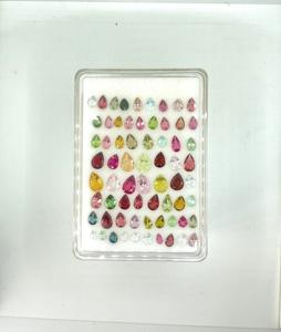 Piedra de corte de pera turmalina de varios colores de 34,90 quilates de calidad superior para la fabricación de joyas finas piedras preciosas naturales - Product Image 5