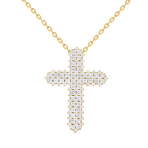 Rikhava Timeless Sparkle Luxe Diamants Pendentif pour Mariages Fiançailles Fêtes Chrétienne Religieuse Mode Pendentifs Charmes - Product Image 5