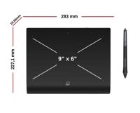 Tablette graphique sans fil Deco Pro Mw 2e génération, résolution du stylet 5080 LPI, 16384 niveaux de pression, zone de travail 9x6 pouces, BT X3 Pro