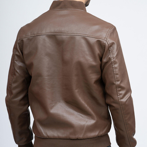 Chaqueta de Cuero PU Personalizable de Fabricante Directo, Cuello Alto, Manga Larga, Estilo Urbano de Invierno, Ropa para la Nieve, Alta Calidad ODM, Azul - Product Image 4