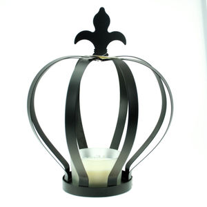 Corona Decorativa Hecha a Mano de Metal Inspirada en el Hierro, Ideal para Decoración de Mesa Navideña en Casa, Festividades, Estilo Rústico - Product Image 5