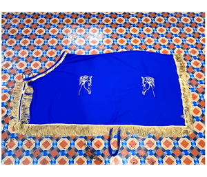말 쇼 프리미엄 말 시트 사용자 정의 로고 고급 승마 제품 승마 용 말 깔개 쇼 담요 - Product Image 6