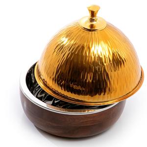 Plat de service isotherme double pour fondue, en émail imprimé, pour la maison - Product Image 2