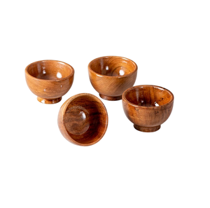 Cuencos de Servir de Madera de Acacia Clásicos Ecológicos de Alta Calidad, Forma Redonda, para el Hogar, Hoteles, Mesa, Cocina, Vajilla - Product Image 5