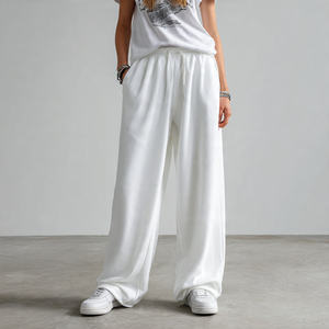 Pantalons de survêtement à jambes larges pour femmes, molleton 500 GSM, pantalons de survêtement surdimensionnés, pantalons de jogging d'hiver pour femmes, pantalon baggy, pyjama pour femmes - Product Image 1