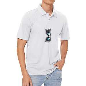 Chemises tactiques anti-rides en jersey piqué 100% coton uni - Product Image 6