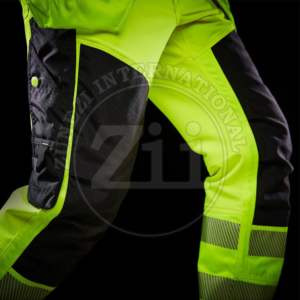 Ropa de Trabajo de Seguridad Reflectante Resistente al Agua, Chaqueta de Alta Visibilidad, Pantalones, Naranja Fluorescente, Seguridad Vial, ANSI Clase 1 EN - Product Image 4