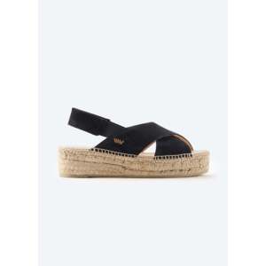 Piattaforme Espadrille in pelle scamosciata scarpe comode da passeggio con plateau alto - Product Image 1