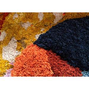 Jaipur Rugs US <b>Wall</b> Art & Tapestry Red & Orange Wool & Bamboo Silk Abstract Pattern Installation for <b>Wall</b> <b>Decor</b> - Product Image 2