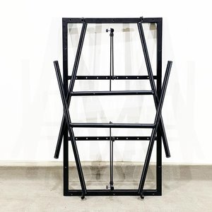 Industrial Style Cast Iron <b>Folding</b> <b>Table</b> Legs 73cm High Powder Coated for Hospital <b>Dining</b> and Kitchen Furniture-CHB68039 - Product Image 5