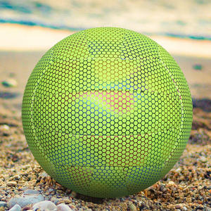 Logotipo personalizado de alta calidad que brilla en la oscuridad Voleibol luminoso brillante de PU suave para adultos - Product Image 1