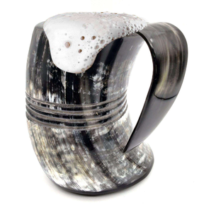 Taza Clásica Hecha a Mano de Cuerno de ZEHRA INDUSTRIES, Exportador Indio, Impermeable para Cerveza, Whisky y Bebidas Frías, Suministro Mundial - Product Image 1