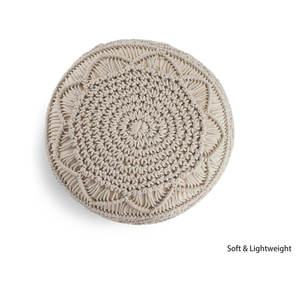 Pouf Rond Bohème en Coton Inde Pouf en Corde Tricotée Ottoman Salon Jardin Tabouret Prix Export - Product Image 1