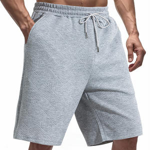 OEM Logo Personnalisé Broderie Imprimé Conception Hommes D'été Décontracté Lâche Lourd Jacquard Texture Motif Shorts 100% Polyester - Product Image 5
