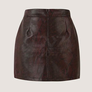 Pakistan fait femmes jupes en cuir dernier Style femmes jupes en cuir 2025 nouveauté femmes jupes en cuir - Product Image 2