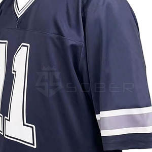 Jersey de Fútbol Americano Personalizado de Alta Calidad OEM, 100% Poliéster, Diseño Personalizado, Transpirable, de Secado Rápido, Opción de Talla Grande, Logotipo Personalizado - Product Image 4