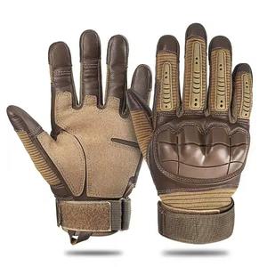 Guantes de Motocicleta de Cuero Genuino para Hombre y Mujer, Diseño de Logotipo Personalizado, Guantes de Carreras de Carretera, Guantes de Motocicleta para Verano e Invierno con Gama - Product Image 1