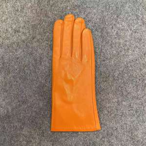 Gants de sécurité pour poignet en peau de mouton classique pour femmes, doublés de coton, respirants, écologiques, compatibles avec les écrans tactiles, style uni, décontractés - Product Image 5