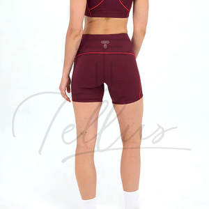 Shorts Deportivos de Cintura Media Elástica, Compresión, Ajustados, para Otoño, para Correr, Gimnasio, Entrenamiento, para Mujer, al por Mayor - Product Image 4