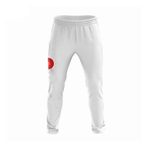 Ensemble polo et pantalon de survêtement personnalisé, sublimé, durable, antibactérien, design blanc et rouge, respirant, séchage rapide, uniforme d'équipe, vêtements de sport - Product Image 2
