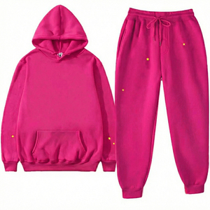 Sweat à capuche unisexe tendance en molleton bouclette, couleurs hivernales, style streetwear, avec logo personnalisé OEM, coupe oversize à épaules tombantes, design uni - Product Image 1