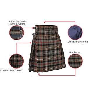 ผ้ากilt ลายทาร์ทันแบบแมคเคนซี่ ลายทาร์ทันแบบดั้งเดิมของสกอตแลนด์ ผลิตจากผ้าผสมอะคริลิกและขนสัตว์ 100% ให้ความทนทานและความสบาย - Product Image 5