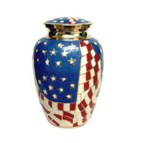 Adult <b>Memorial</b> Brass Cremation Urn Engraved Golden and Black Metal <b>Keepsake</b> for Ashes Funeral Supplies - Product Image 6