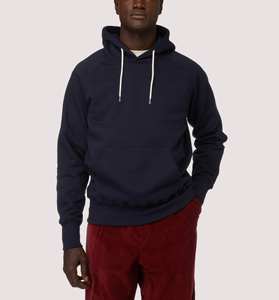 Sudadera con capucha Lisa para hombre, sudadera de lana clásica con capucha, ropa de calle informal de manga larga con cordón, sudadera con logotipo hecho a medida para hombre - Product Image 1