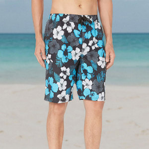 Meilleure vente de short de plage d'été décontracté de luxe pour hommes personnalisé OEM livraison rapide short de bain teint en plaine avec décoration vintage - Product Image 4