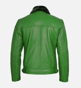 Vente en gros pakistanaise de vestes en cuir fabricant veste en cuir décontractée latérale à ceinture pour hommes nouvelles vestes de conception OEM de moto - Product Image 6