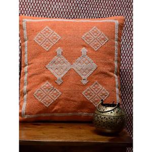 Funda de Almohada Marroquí Hecha a Mano, Funda de Cojín Tradicional Bereber, Cojín Decorativo Boho para Sofá, Almohada Decorativa de Algodón para el Hogar - Product Image 1