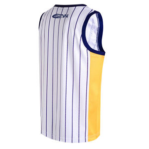 Maillot de basketball grande taille pour homme, style débardeur, en maille 100 % polyester, avec graphiques d'équipe personnalisés, shorts, commandes en gros pour équipes - Product Image 2