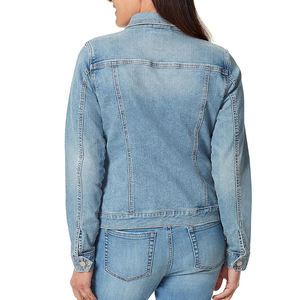 แจ็กเก็ตยีนส์สำหรับผู้หญิงแจ็กเก็ตยีนส์แฟชั่นใหม่ราคาถูกออกแบบโลโก้ได้ตามต้องการ - Product Image 2