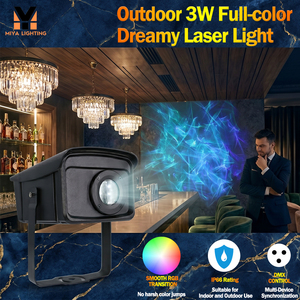 Projecteur laser à ondes aquatiques Aurora 3W IP66 étanche, éclairage professionnel fiable pour la maison, les fêtes, les boîtes <span class=keywords><strong>de</strong></span> nuit, les bars, les dîners élégants - Product Image 1