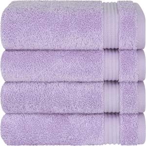 Toallas de Mano de Algodón Paradise para Baño, Juego de 4 Toallas de Mano Turcas 100% Algodón, Toallas Faciales Suaves y Absorbentes, Color Lila - Product Image 5