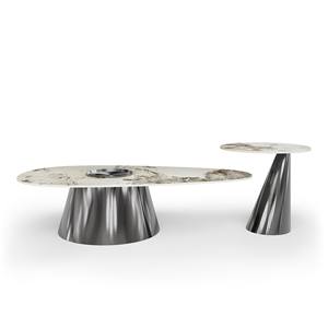 Mesa de Centro Moderna de Mármol, Estilo Nido, Suspendida, para Sala de Estar - Product Image 1