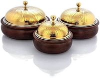 Casserole isotherme en acier inoxydable de qualité supérieure avec couvercle hermétique doré pour réchauffer et servir les aliments, idéale pour les cuisines modernes