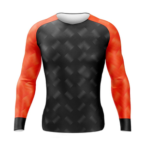 Concevez votre propre style hommes Rash Guard imprimé Logo protéger le corps Rash Guard confortable fait respirant Rash Guard - Product Image 1