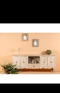 Armoire extensible traditionnelle en bois massif minimaliste élégante, fabriquée à la main, salon, école, texture lisse, plusieurs compartiments - Product Image 4