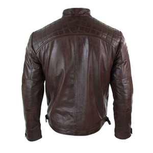 Nouvelle veste en cuir pour hommes Blouson aviateur en similicuir Veste en cuir pour hommes Automne Hommes Col montant Manteau décontracté - Product Image 2