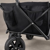 Chariot utilitaire robuste en métal pliable avec roues de 5 pouces pour le déménagement d'appartements