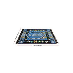 Tapis de Prière Anatolienne Requin Kilim 11 Bleu - Product Image 2