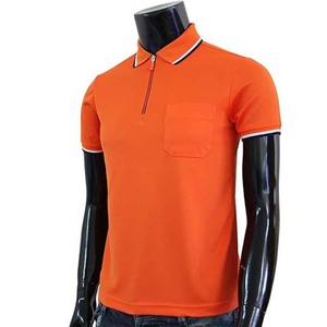 Quart Zip hommes décontracté à manches courtes tricoté fermeture éclair Polo col t-shirt vêtements de sport été pull 1/4 zip polos - Product Image 2
