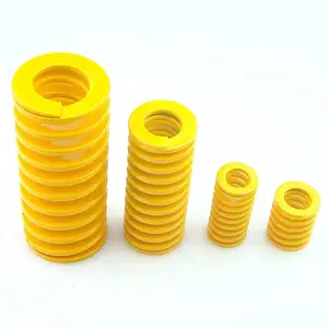 最高品質の黄色のダイ標準圧縮スプリング最軽量負荷圧縮スプリング