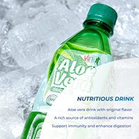 Boisson à l'aloe vera originale 16,9 fl oz, fabriquée au Vietnam, jus de fruits et légumes frais pressé, réfrigéré, sans sucre ajouté, 100% pur, en bouteille